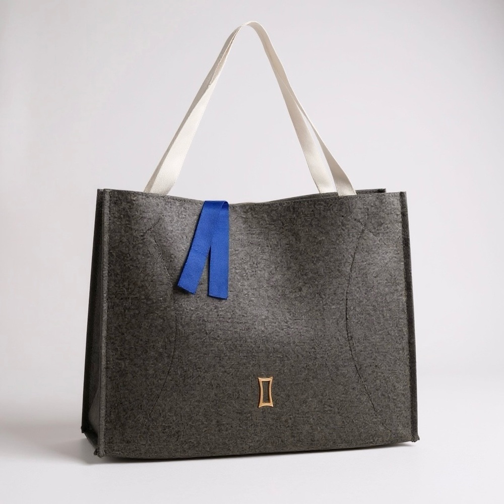 Kit & Ace Large Grey Felted Shopper Tote - Picture 1 of 14